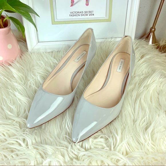Cole Haan Shoes - Sold! COLE HAAN Patent Leather Gray Pointed Toe
